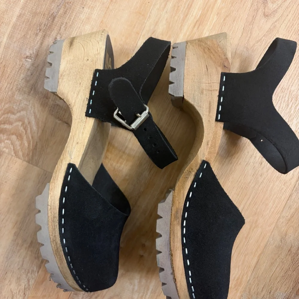 MIA swedish clogs, black suede, size EU 39 - Picture 5 of 8